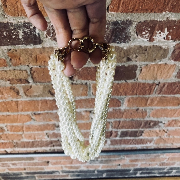 NEW J.Crew Pearl Twisted Necklace - Picture 2 of 4